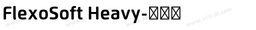 FlexoSoft Heavy字体转换